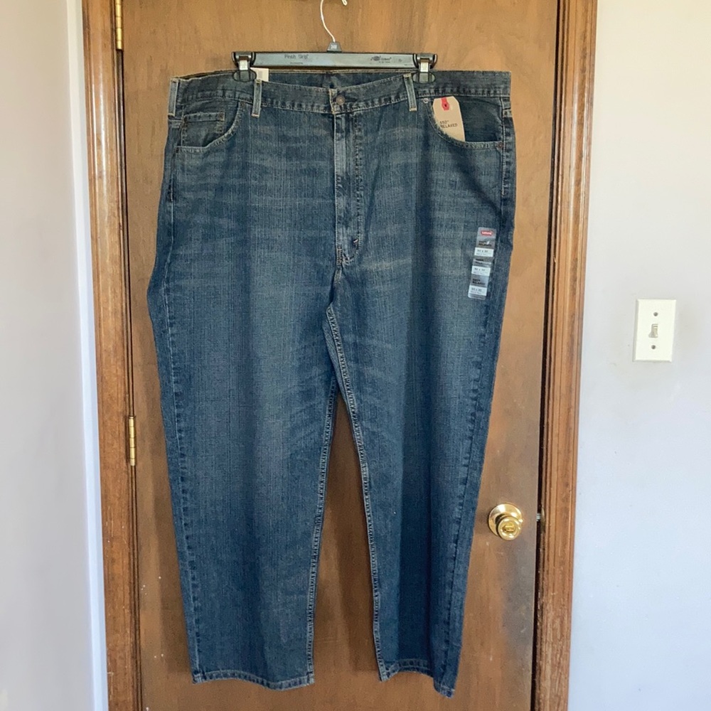 Relisted Levi’s 550 relaxed jean loose through thigh tapered leg cotton 38 46 50 - Picture 3 of 17
